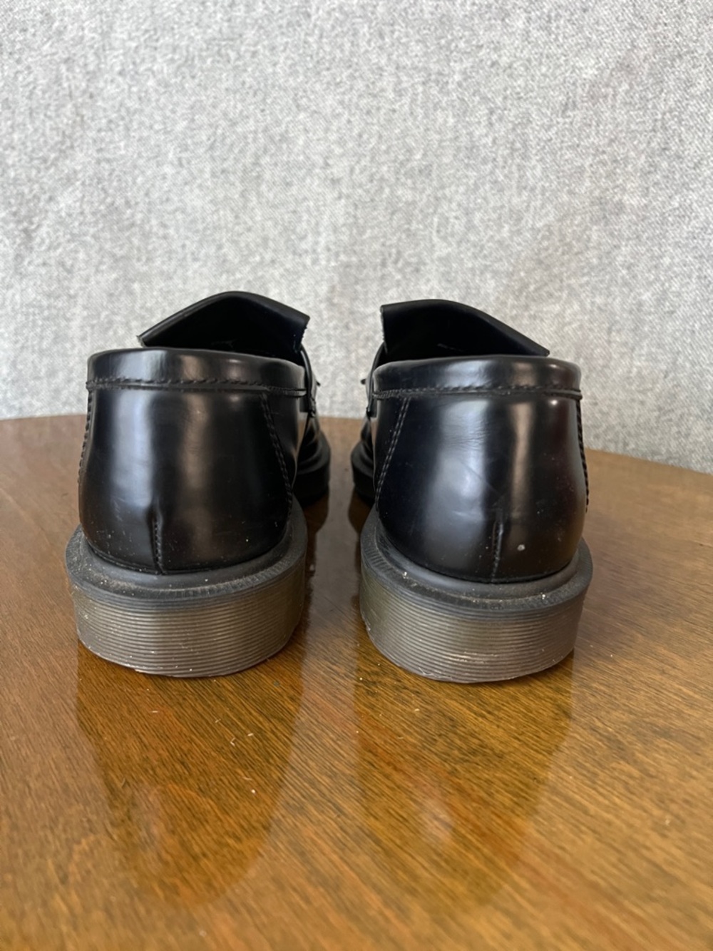 Men's Smooth Black Tassel Loafers - Dr. Martens Adrian - Picture 4 of 6